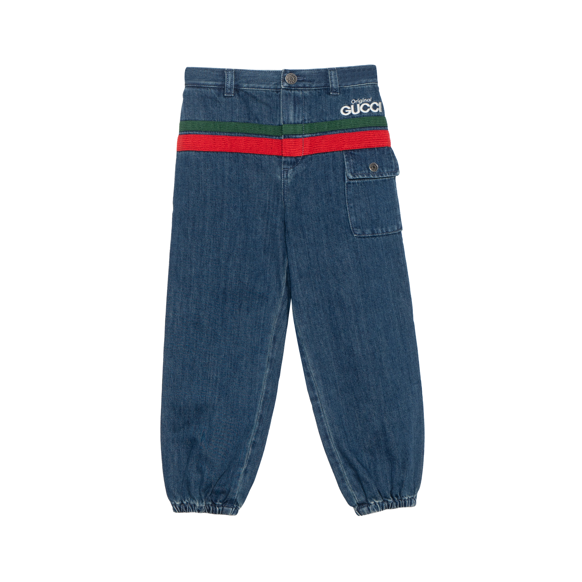 Детские джинсы Gucci FW22 Logo (синие)