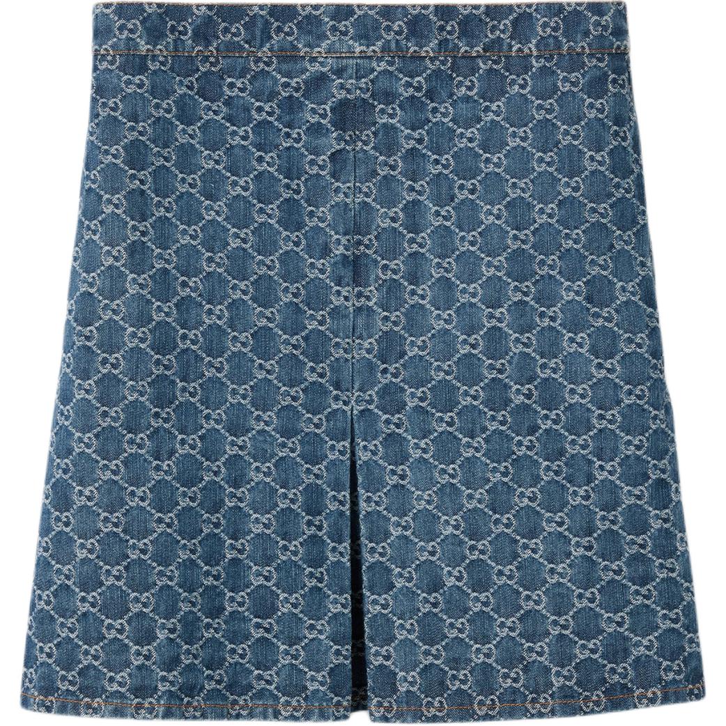 GUCCI Lido FW24 Denim Short Skirts Women's Blue