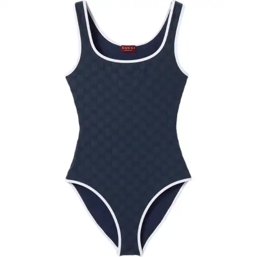 Gucci contrast-trim swimsuit