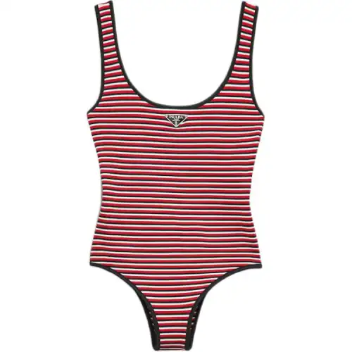 Prada striped swimsuit