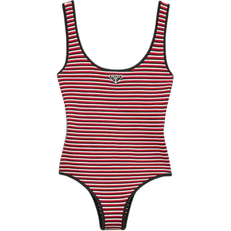 Prada striped swimsuit