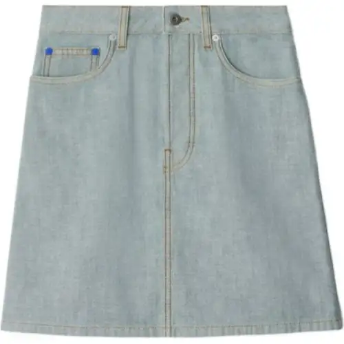 Burberry EKD jacquard Denim Skirt