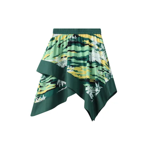 FILA x 3.1 Phillip Lim Casual Short Skirts Women's Green All Over Print