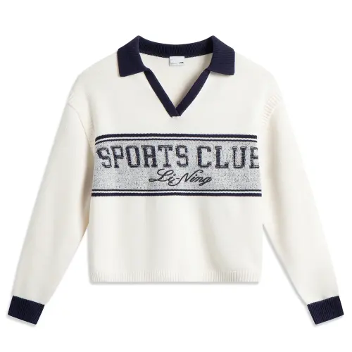 Li Ning Sports Trendy Collection Knitwear Women's Ivory