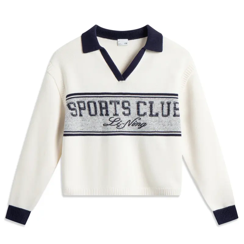 Li Ning Sports Trendy Collection Knitwear Women's Ivory