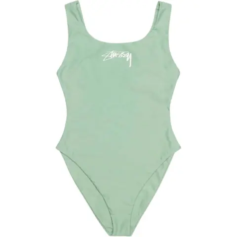 Stussy Surf Stock One Piece Swimsuit Sage