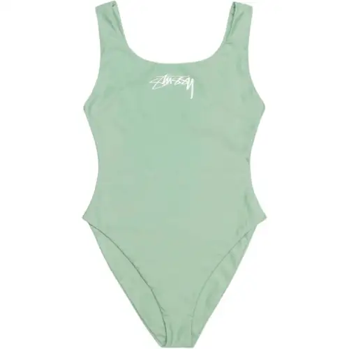 Stussy Surf Stock One Piece Swimsuit Sage