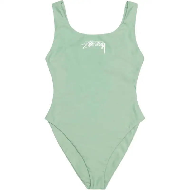 Stussy Surf Stock One Piece Swimsuit Sage