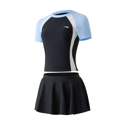 Anta Two Piece Swimsuit Women's Gray/Blue