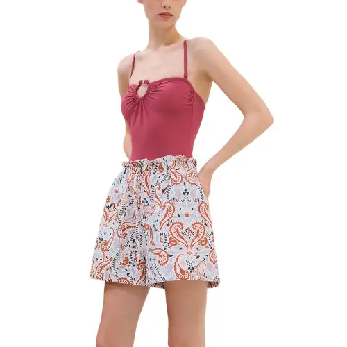 HERMES SS25 Beach Shorts Women's Salt White