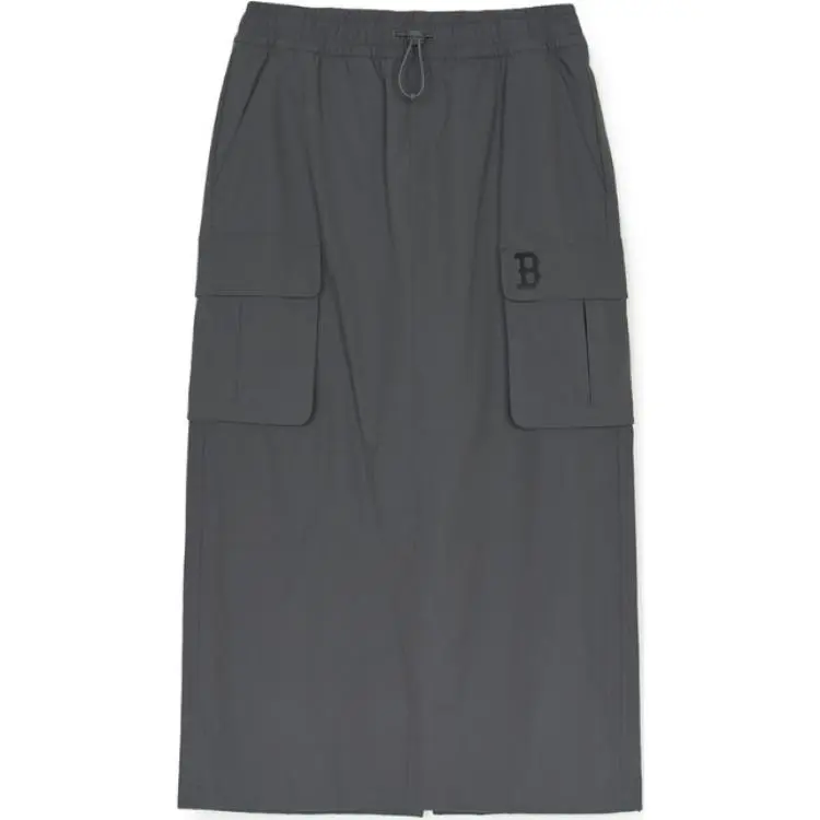 MLB Casual Long Skirt Women's Gray