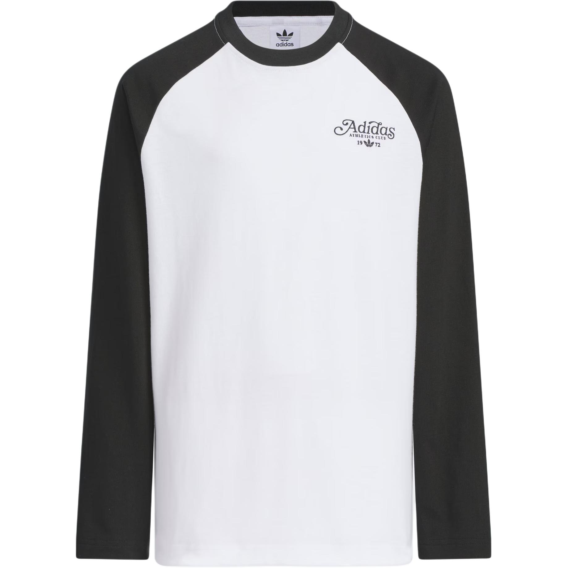 Мужской лонгслив adidas originals LONG SLEEVE TOPTRETRO SPORTS / (черно-белый)