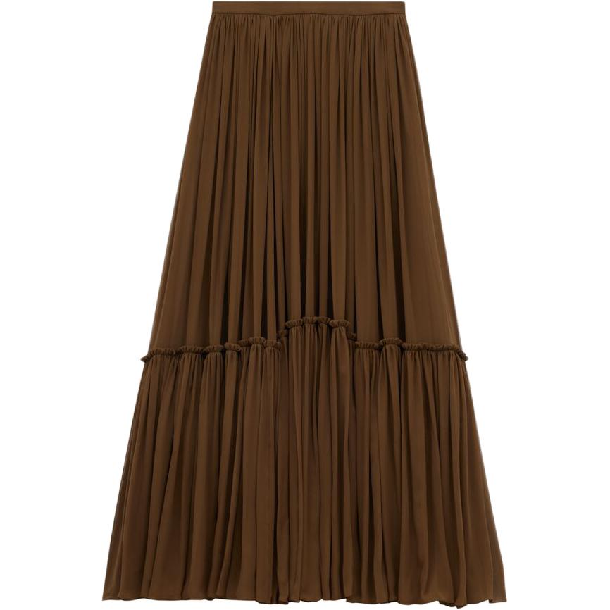 Saint Laurent Ruffled Low-Rise Skirt