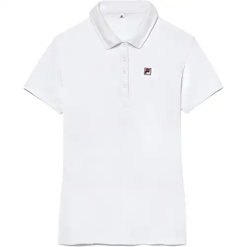 FILA Tennis Tops Women's White Lapel Moderate