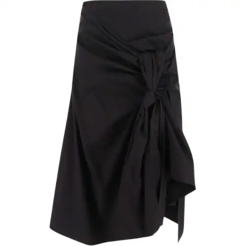 Bottega Veneta Knotted Midi Skirt