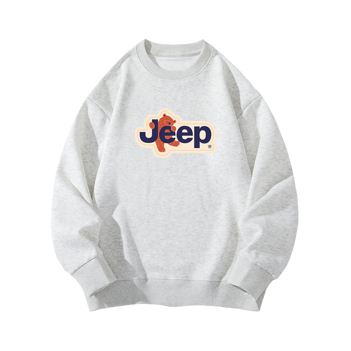 Унисекс свитшот Jeep logo (бежевый) — фото 13