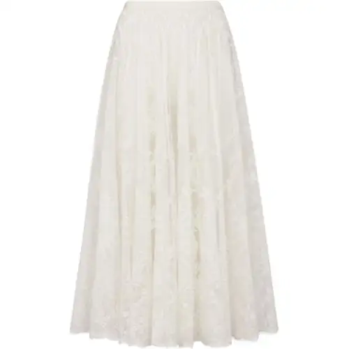 DIOR Casual Long Skirt Women's White