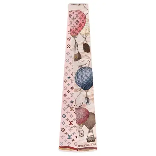 LOUIS VUITTON Up And Away Silk Scarves Women's