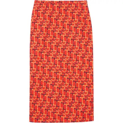 GUCCI Printed Cotton Mid length Skirt
