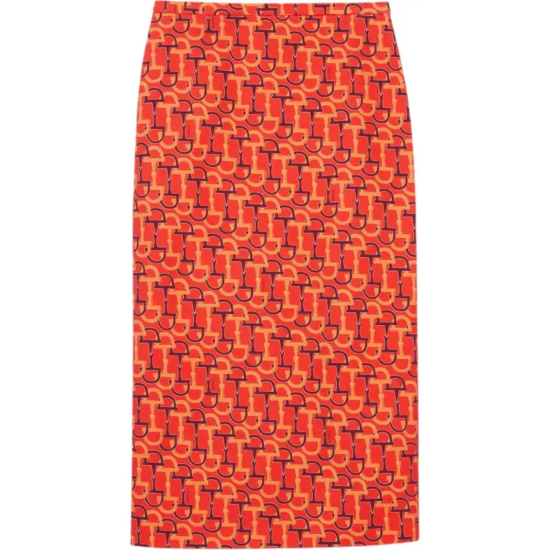 GUCCI Printed Cotton Mid length Skirt