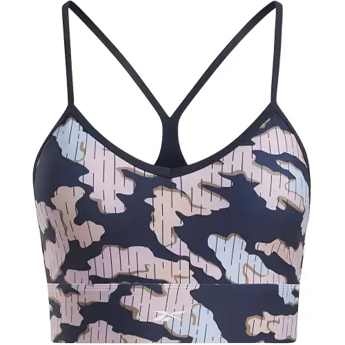 Reebok ID Train Camo Bra Sports Underwear Women's Marine