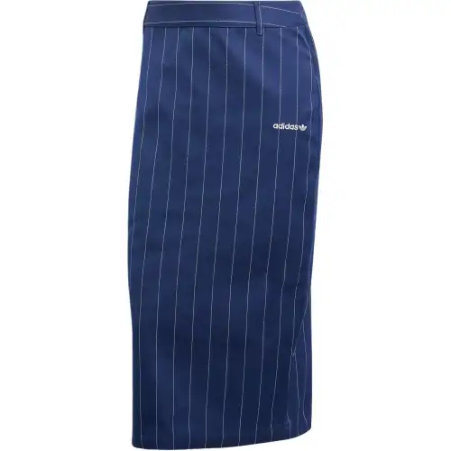 Adidas Pinstriped Pencil Midi Skirt