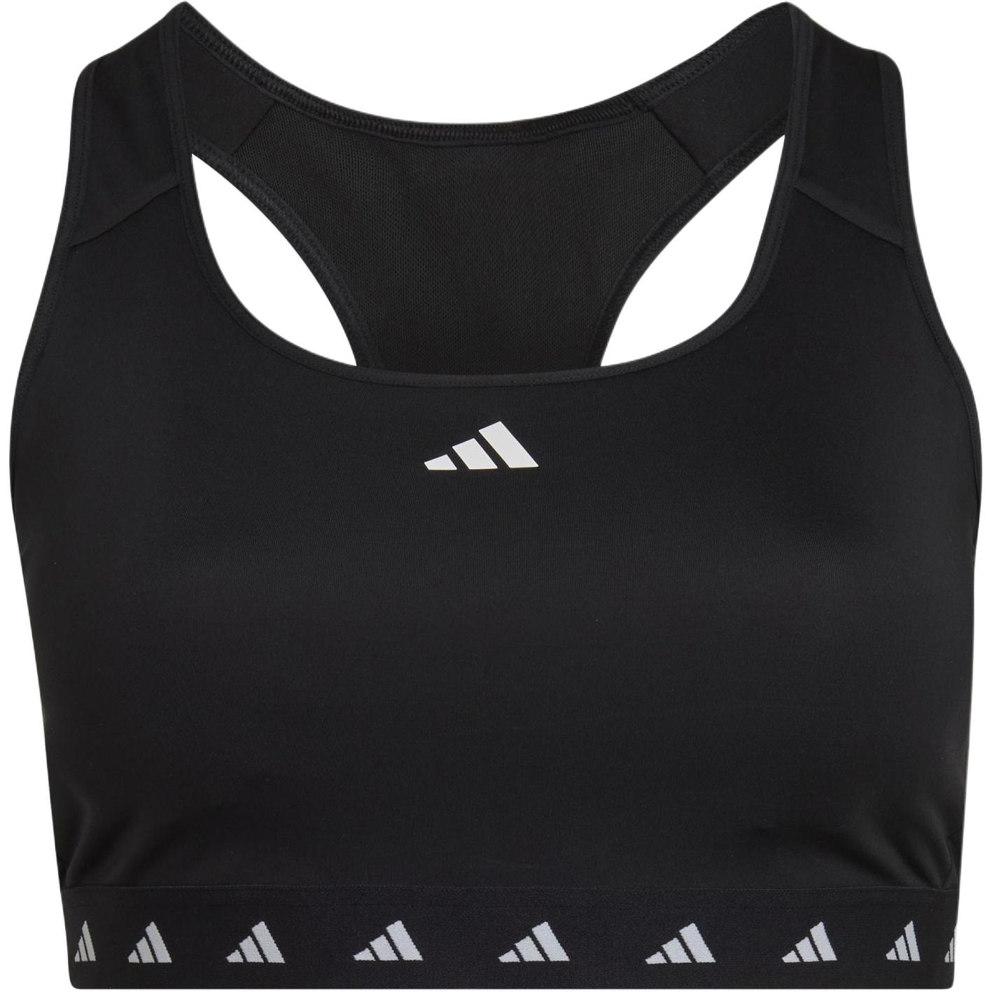 Adidas POWERREACT TRAINING Medium Support TECHFIT Sports Underwear Women's Black