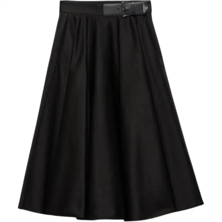 PRADA Casual Long Skirt Women's Black