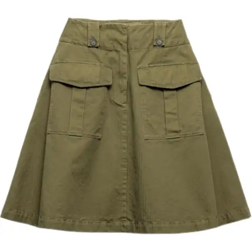 PRADA High Waist Cargo Skirt