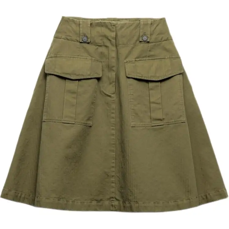 PRADA High Waist Cargo Skirt