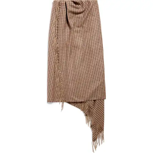 Balenciaga SS25 Casual Long Skirt Regular Fit Women's Brown