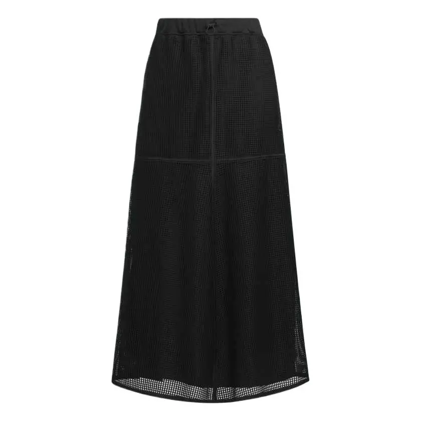 Adidas LUXFLOW Casual Long Skirt Women's Black