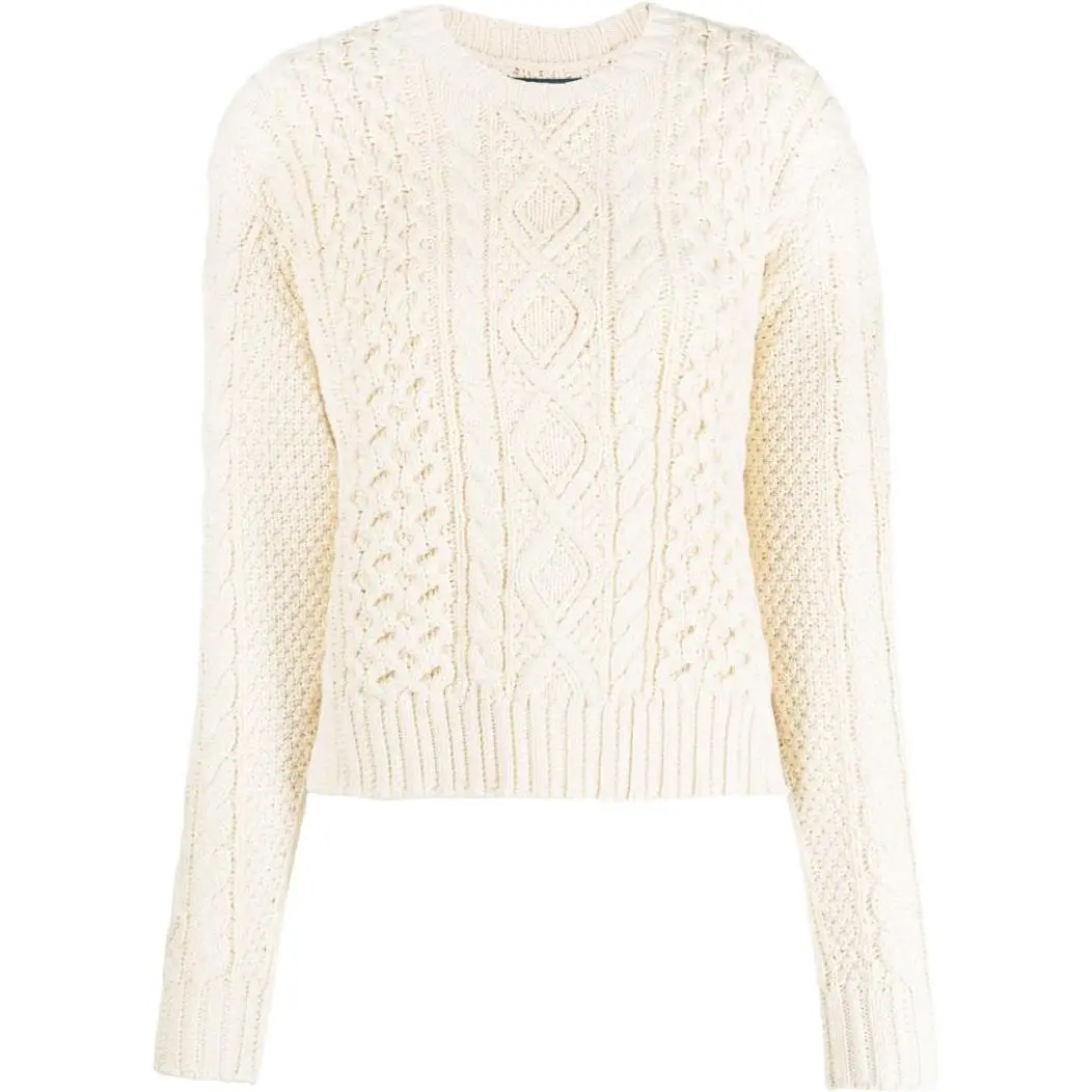 cable-knit jumper