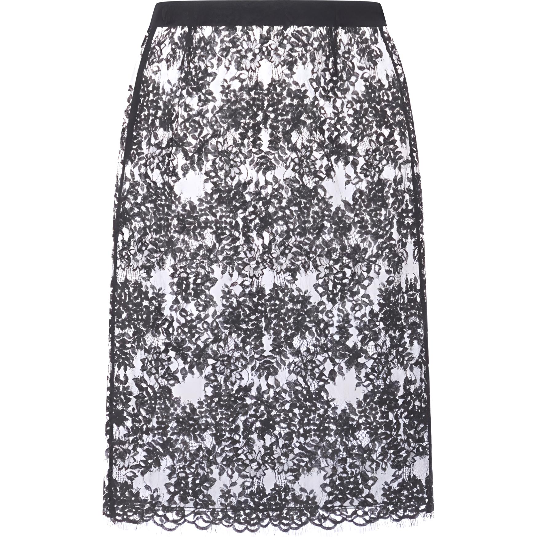 SAINT LAURENT Lace Midi Skirt