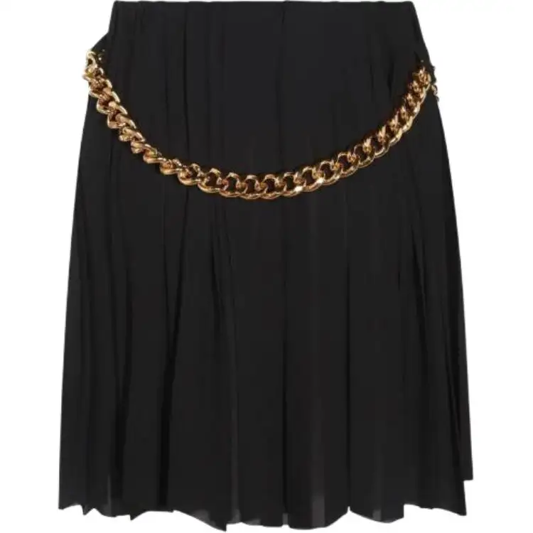 Balenciaga Pleated Chain Detailed Skirt