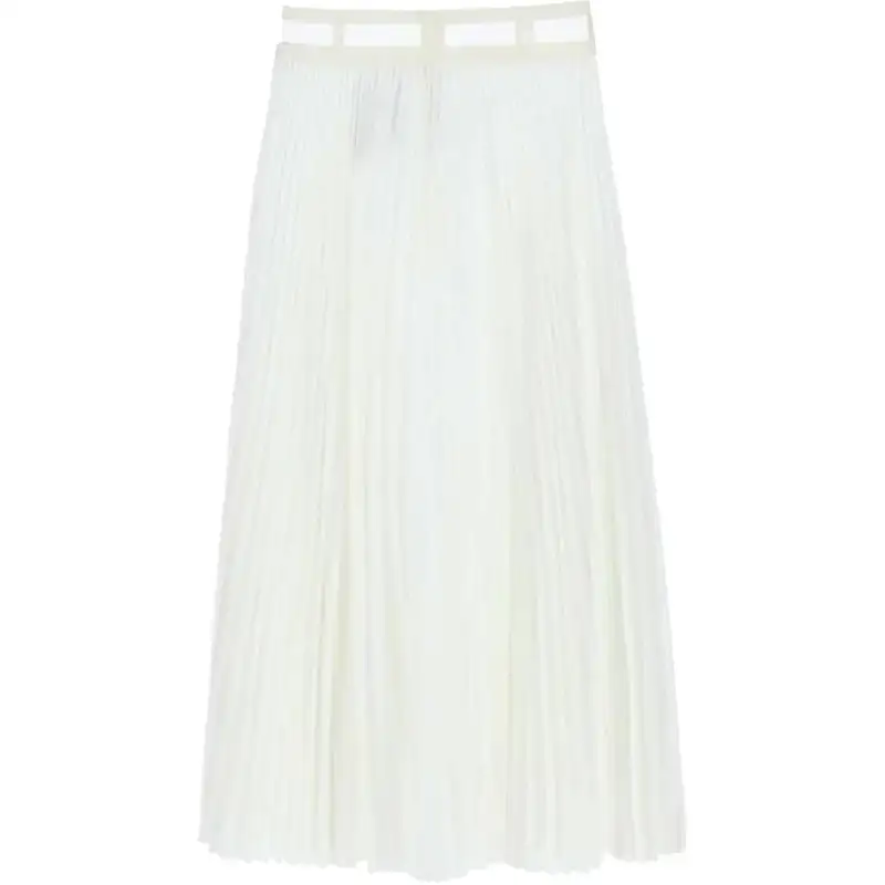DIOR Casual Long Skirt Women's Milk White