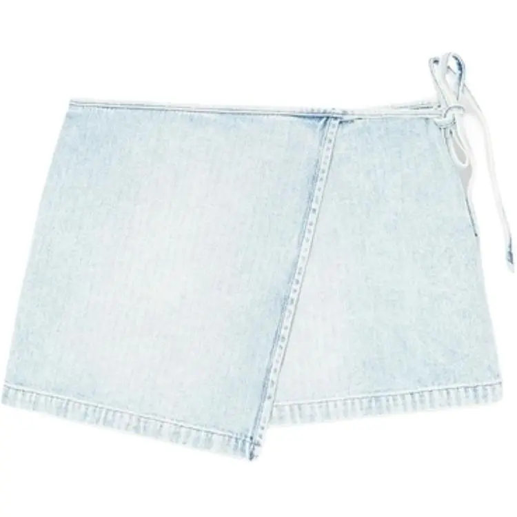 DIESEL De Lem Denim Wrap Mini Skirt