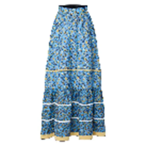 LOUIS VUITTON SKI FW24 Casual Long Skirt Women's Blue