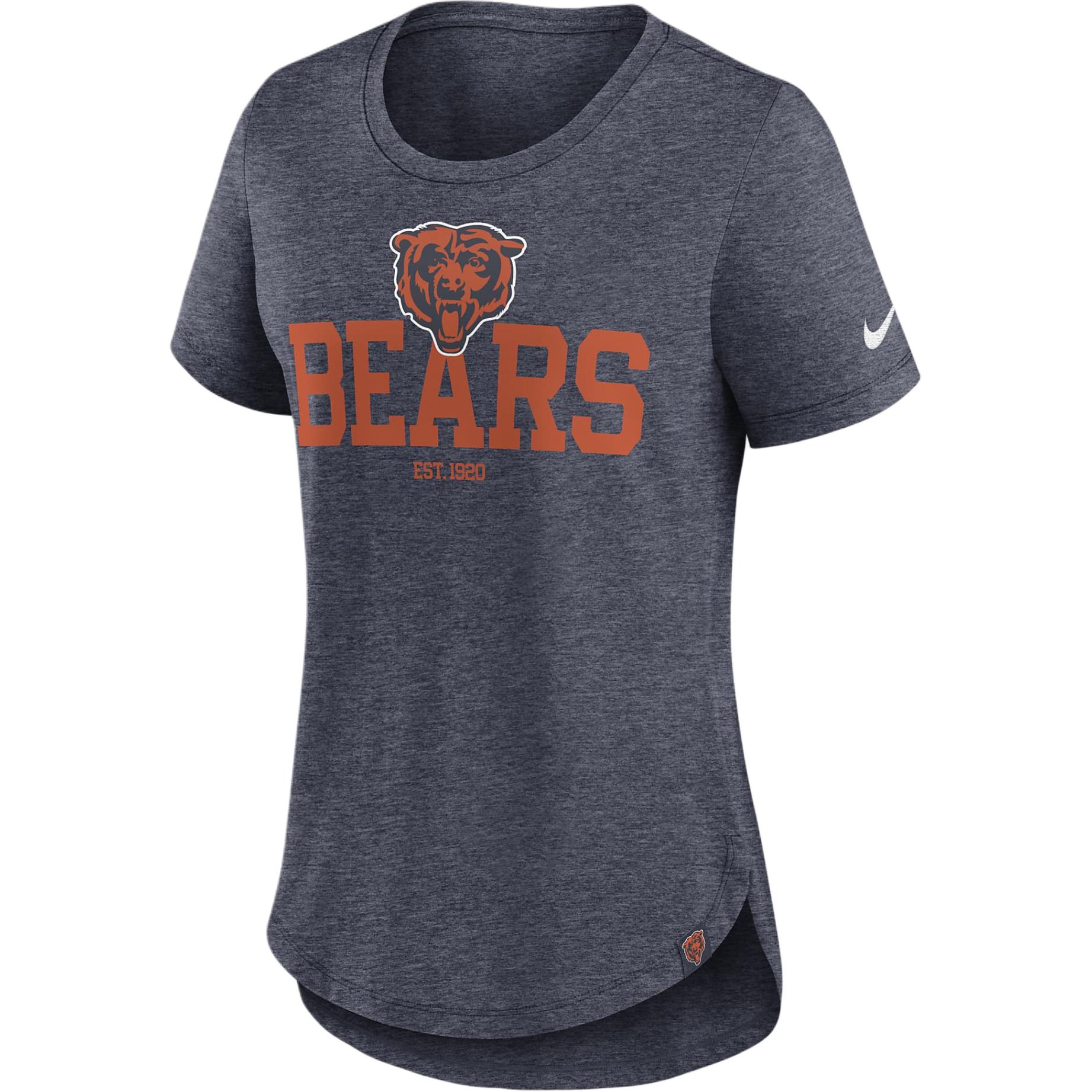 Nike NFL Chicago Bears Rugby Jersey Women's Marine Mixed Color