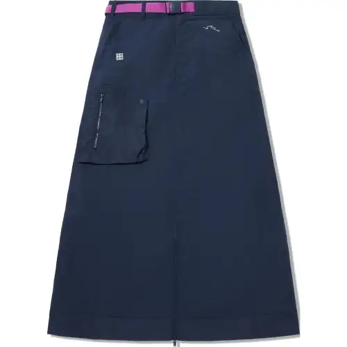 Li Ning Casual Long Skirt Women's Marine Blue