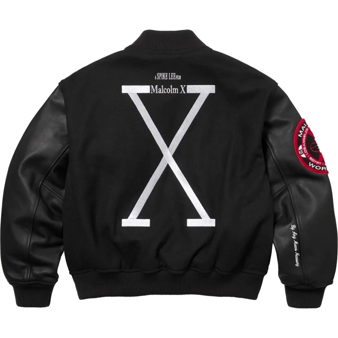 Supreme 40 Acres Malcolm X Varsity Jacket