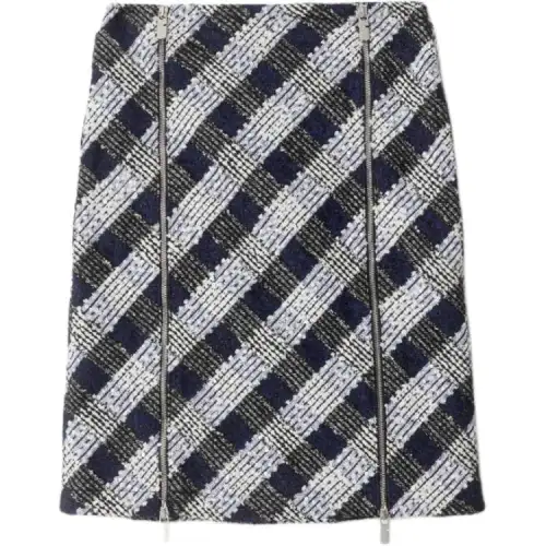 Burberry Check tweed skirt