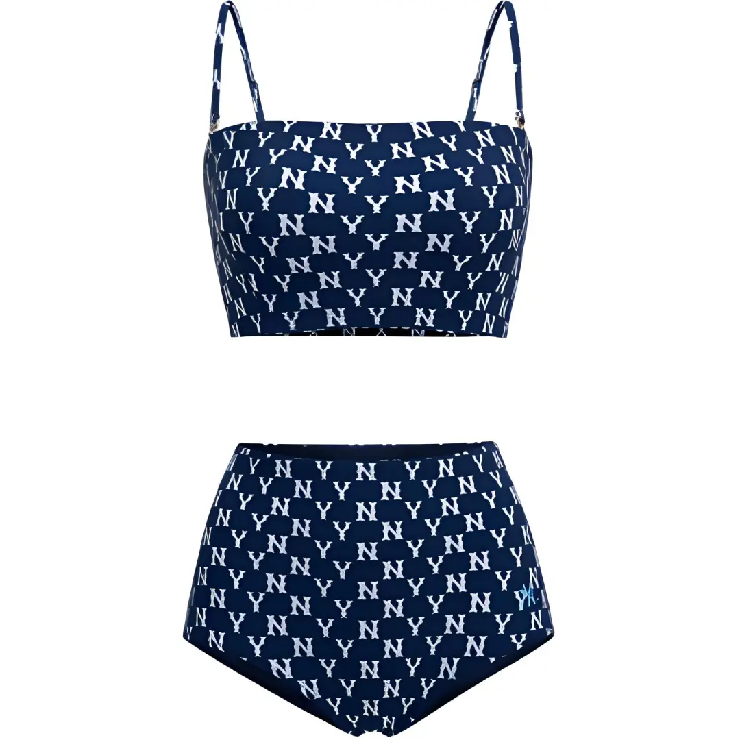 MLB New York Yankees Bikini Women's Light Navy Blue