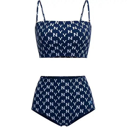 MLB New York Yankees Bikini Women's Light Navy Blue