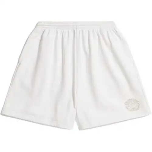 Balenciaga Casual Shorts Regular Fit Men's White