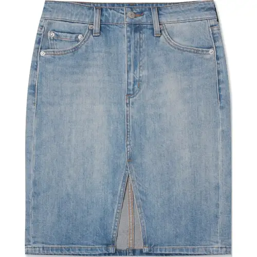 Levi’s SS24 Summer Series Slim straight denim skirt with front slit for women