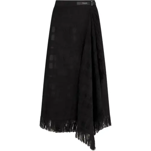 DIOR Casual Long Skirt Women's Black
