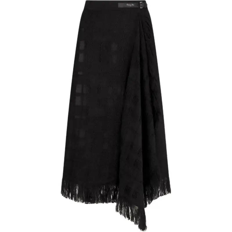 DIOR Casual Long Skirt Women's Black
