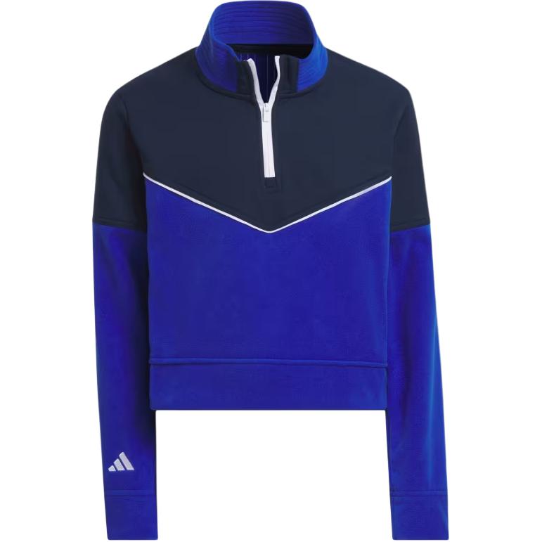 Adidas Free Shipping With AdiClub Fleece Crop 1/4 Zip