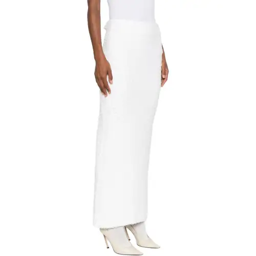 Balenciaga Tweed Long Skirt